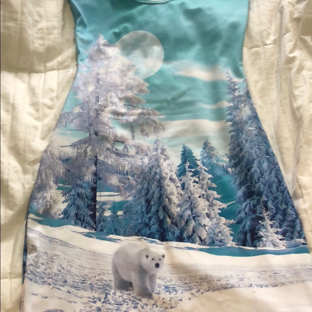 Black Milk Clothing - Minty Polar Bear Dress